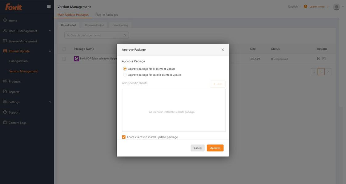 Manage and automate upgrades