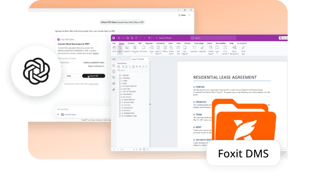 2026 - Foxit PDF Editor app for ChatGPT and Foxit Document Management System