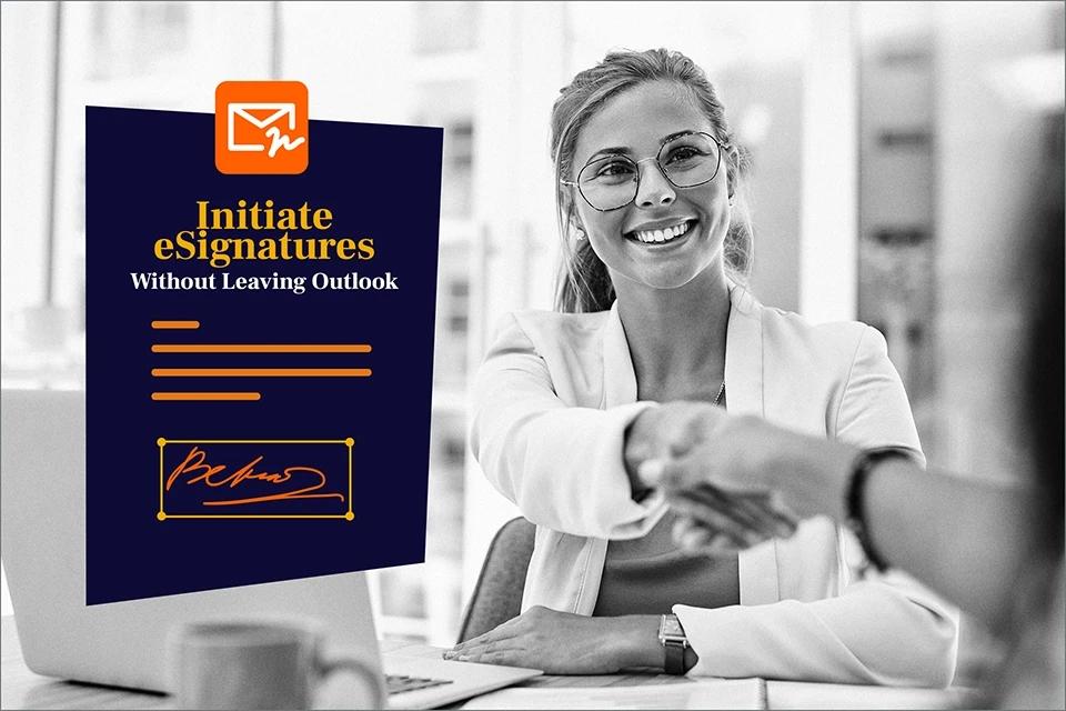 eSignaturen starten, ohne Outlook zu verlassen