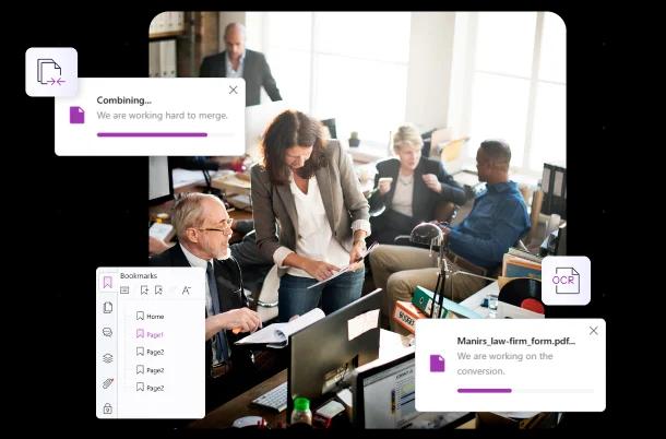 إعداد المستندات القانونية للقضايا وتنظيمها في ‎Foxit PDF Editor‎