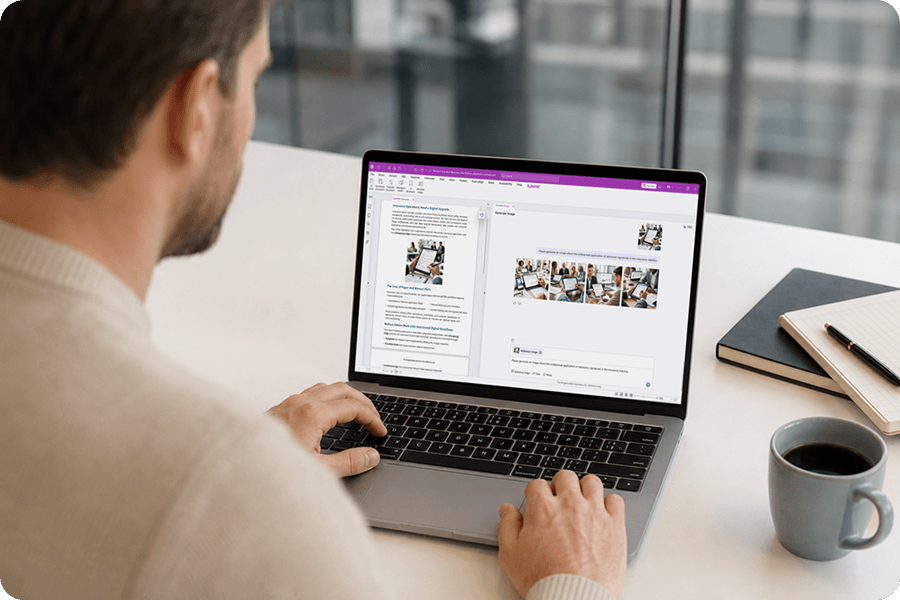 Interface de envio de imagem de referência mostrando saída visual consistente com a marca