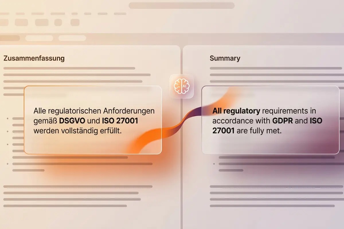 Demonstration der KI-gestützten Übersetzungsgenauigkeit