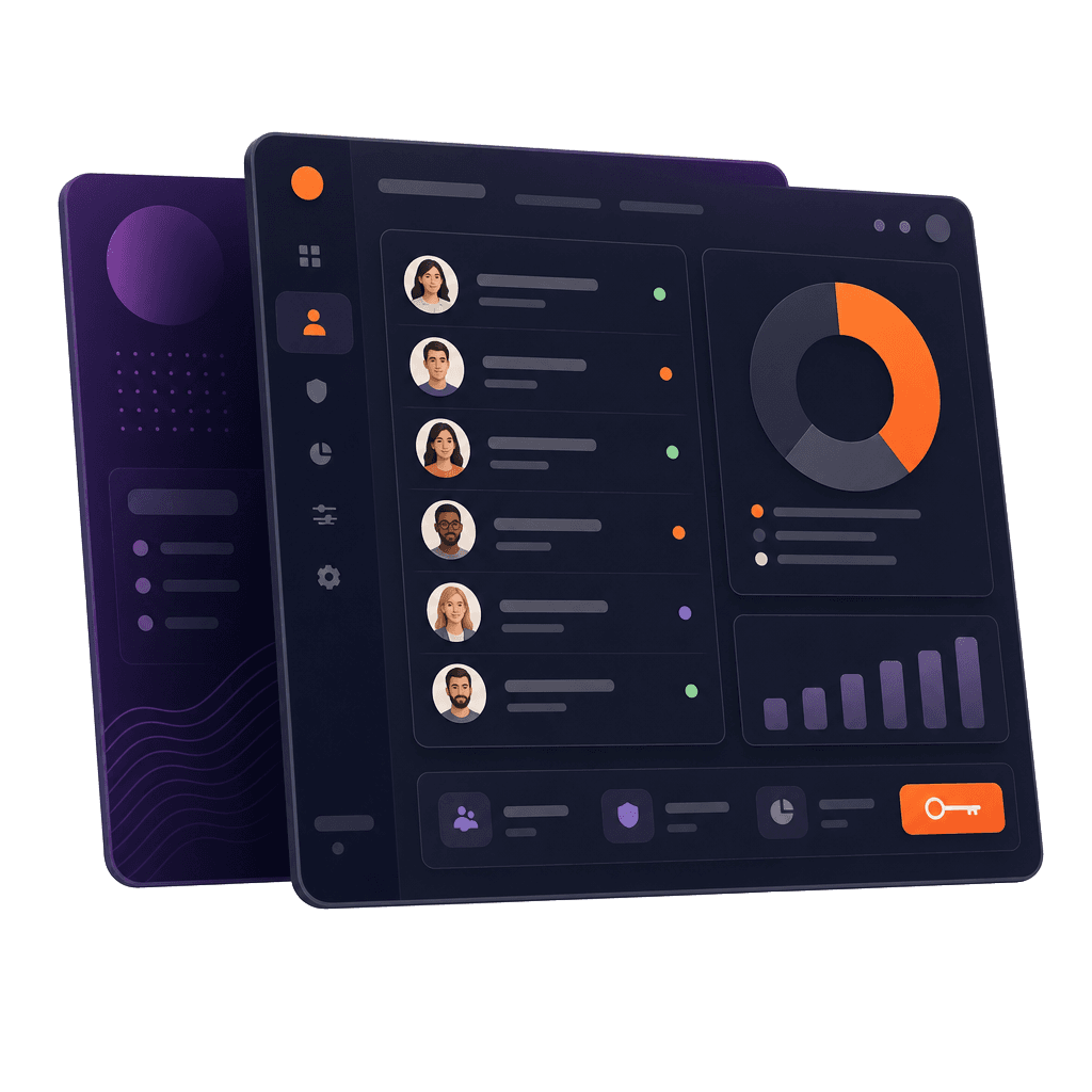 Foxit Admin Console dashboard illustration