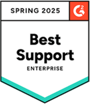 G2 Spring 2025 — Best Support, Enterprise