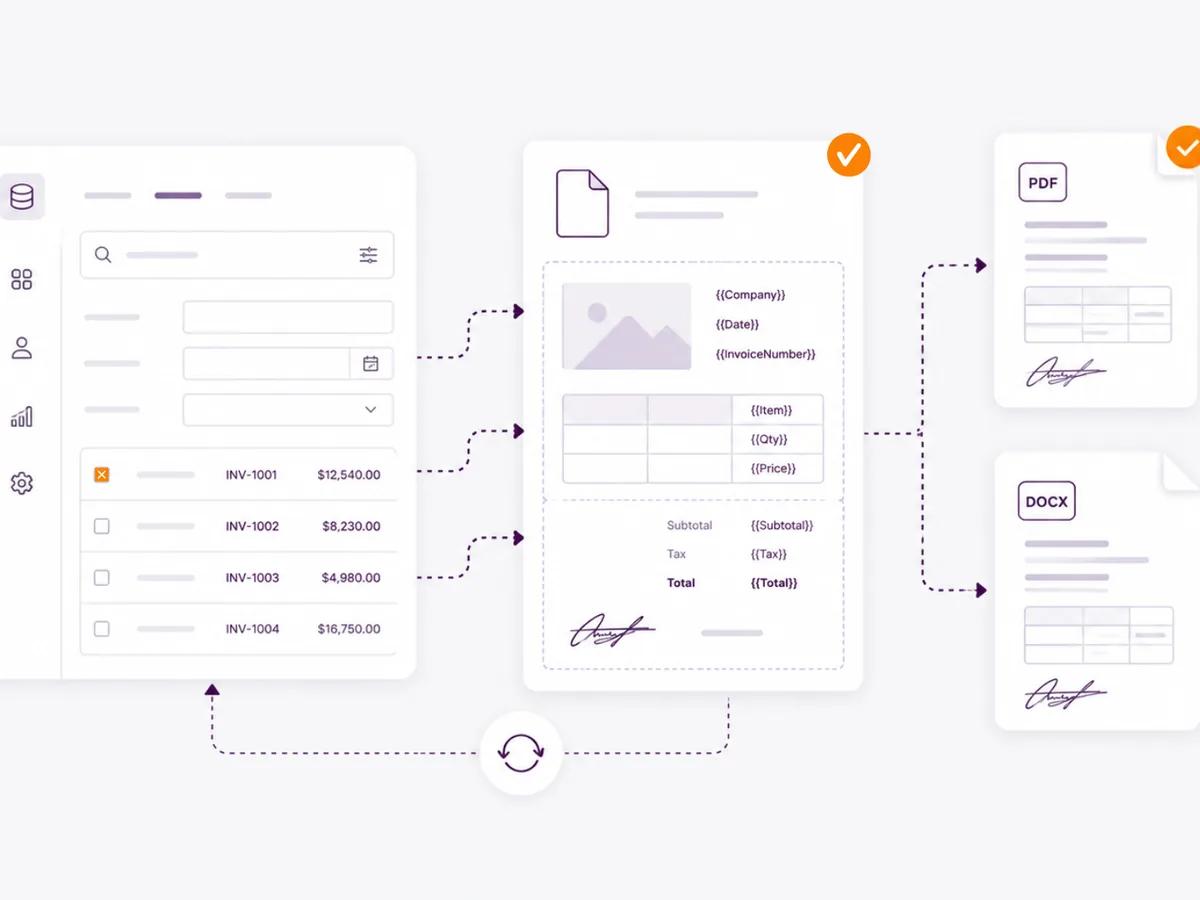 Turn customer data into ready-to-use documents