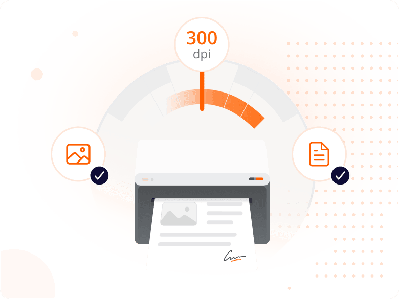Comparison of scan quality at 150 DPI versus 300 DPI