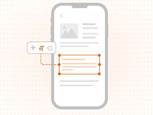 Adding a text box to a PDF on an iPhone screen