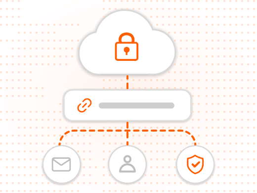 A secure sharing link with access controls replacing an email attachment