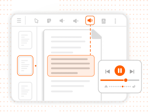 Read Aloud menu option activated in a desktop PDF reader
