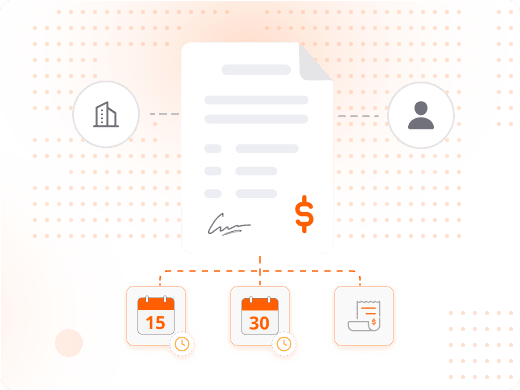 Invoice being sent to a client after a project is completed, with Net 30 terms