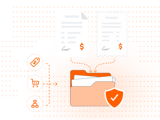 An invoice and a matching receipt shown together as a complete transaction record