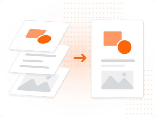 Print-ready PDF with transparency and layers flattened for press