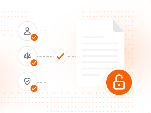 Checklist for confirming permission before removing a PDF password.