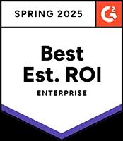 Best Estimated ROI for Enterprise