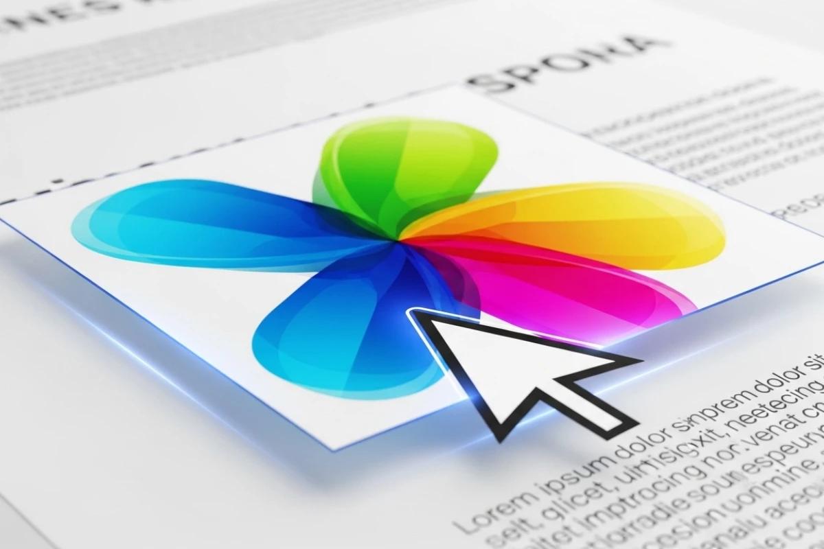 Document placement interface showing image positioning and resize controls