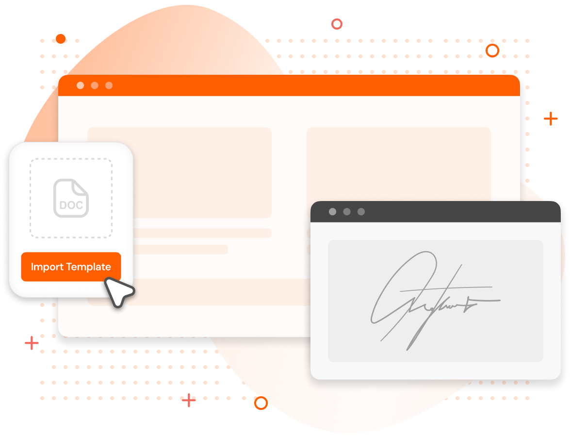 استيراد قالب DocuSign