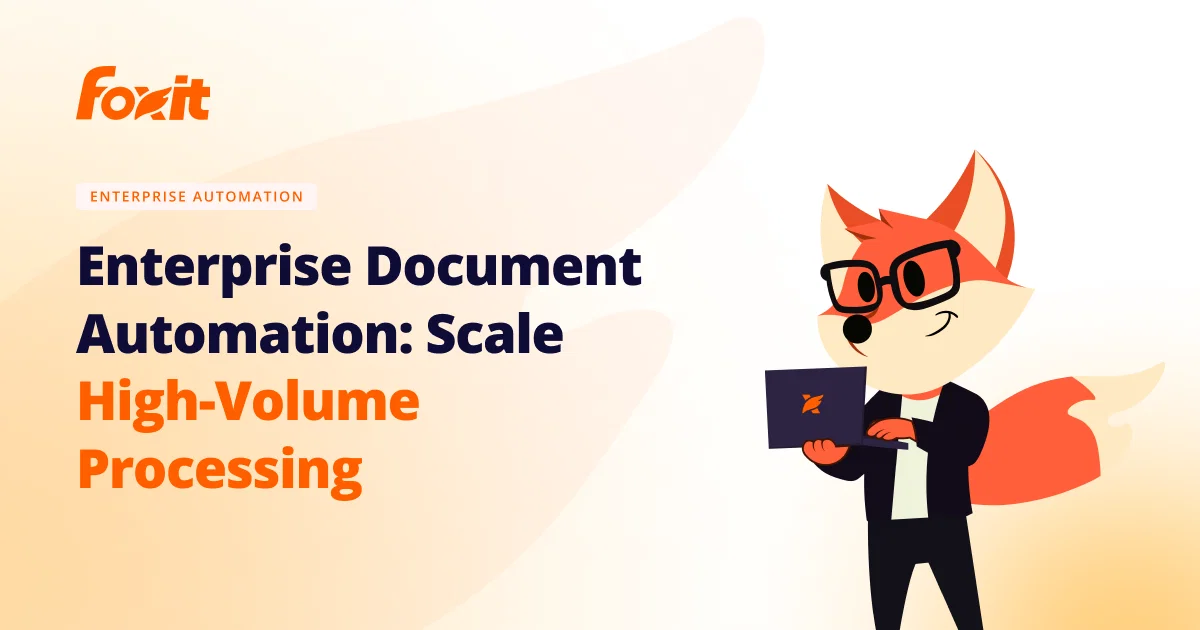 Enterprise Document Automation Software and PDF Processing