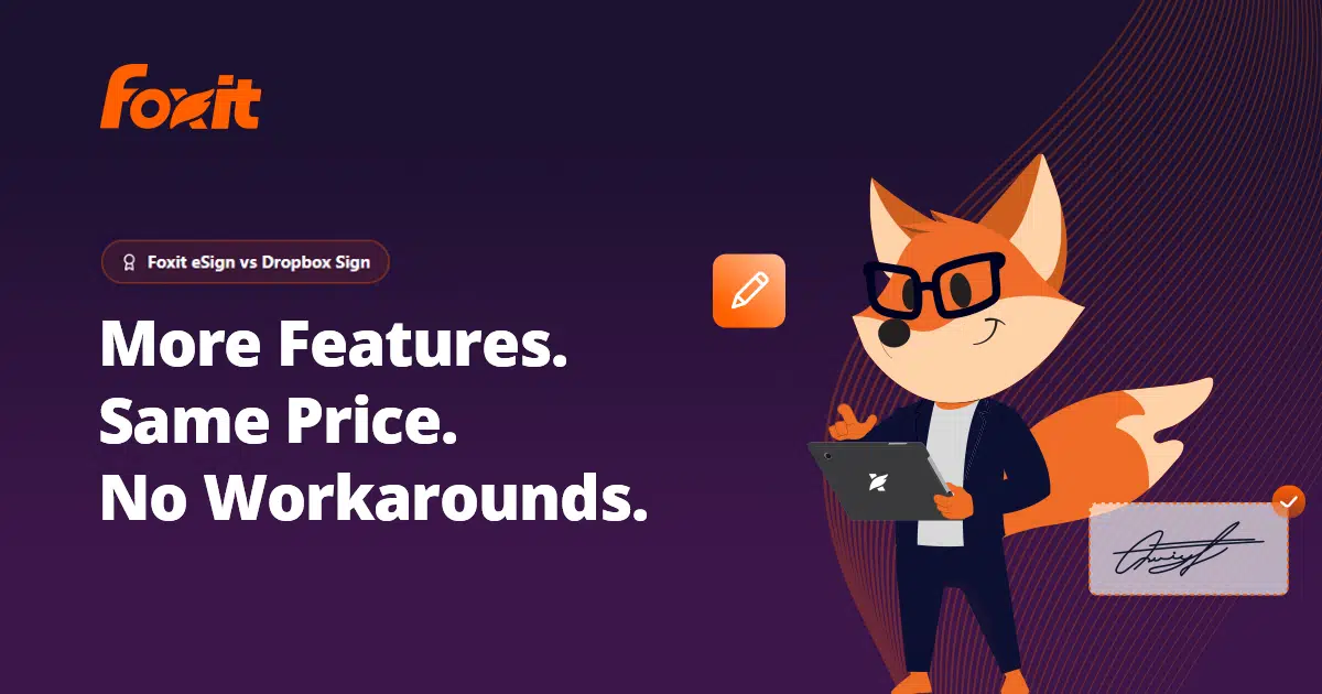 Foxit eSign‎ vs Dropbox Sign (HelloSign) | مقارنة 2026