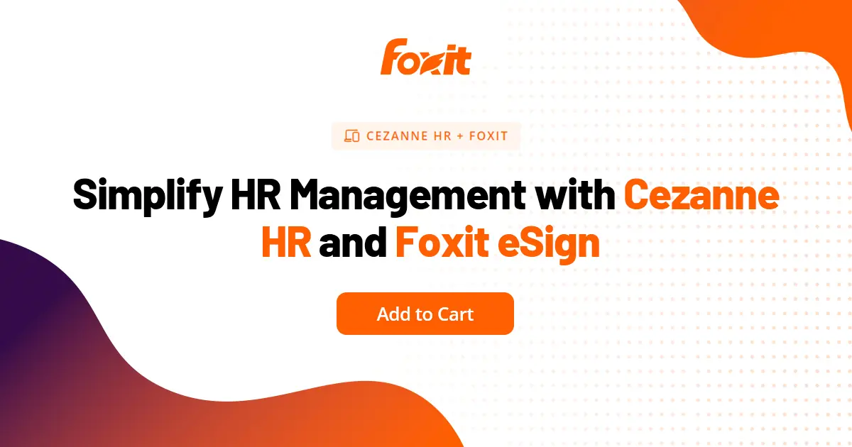 Cezanne HR Integration for UK & EU Teams | Foxit Connectors