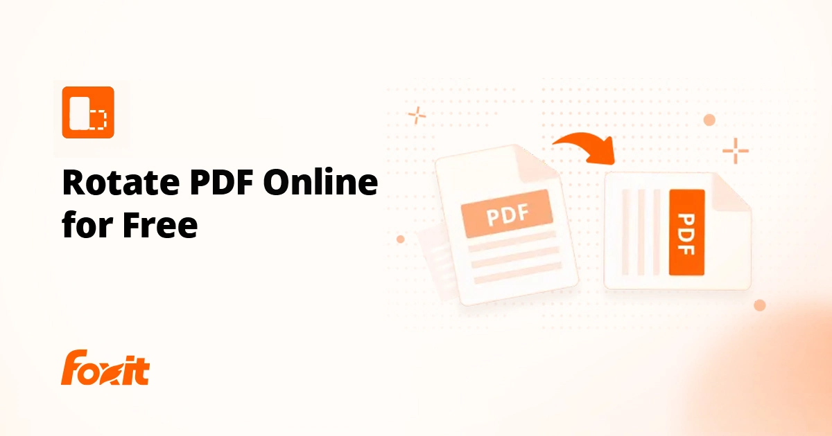 Rotate PDF Pages Online for Free | Foxit