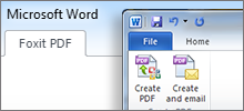 Using Microsoft Office to create PDF documents
