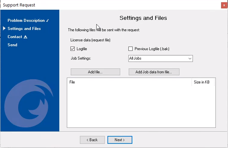 Screenshot_Support Request Popup_2