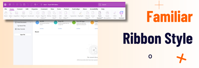 View Features on Foxit PDF Editor Ribbon to Maximize Your PDF Editing Experience