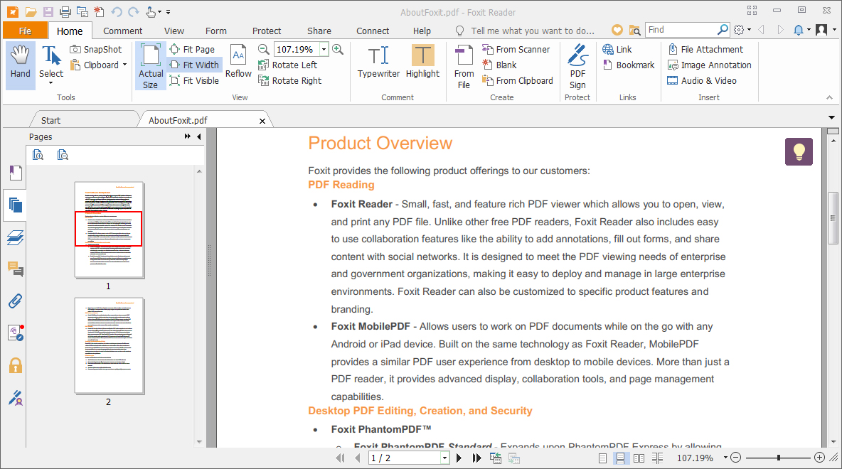 Foxit PDF reader for Windows 11