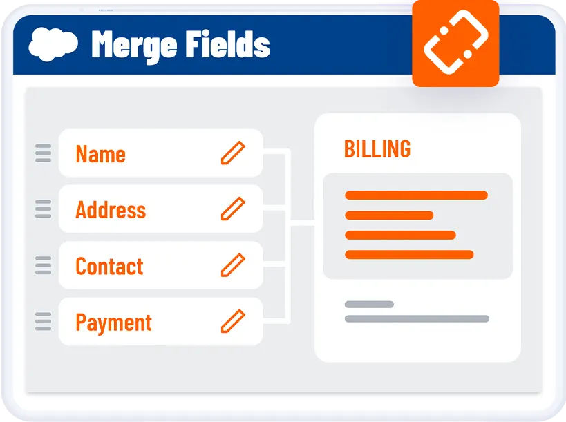 Foxit eSign for Salesforce - Merge Field Data