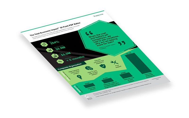 Forrester TEI Study Infographic