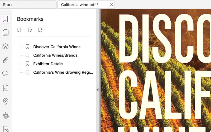 How to Navigate by bookmarks with PDF Editor for Mac