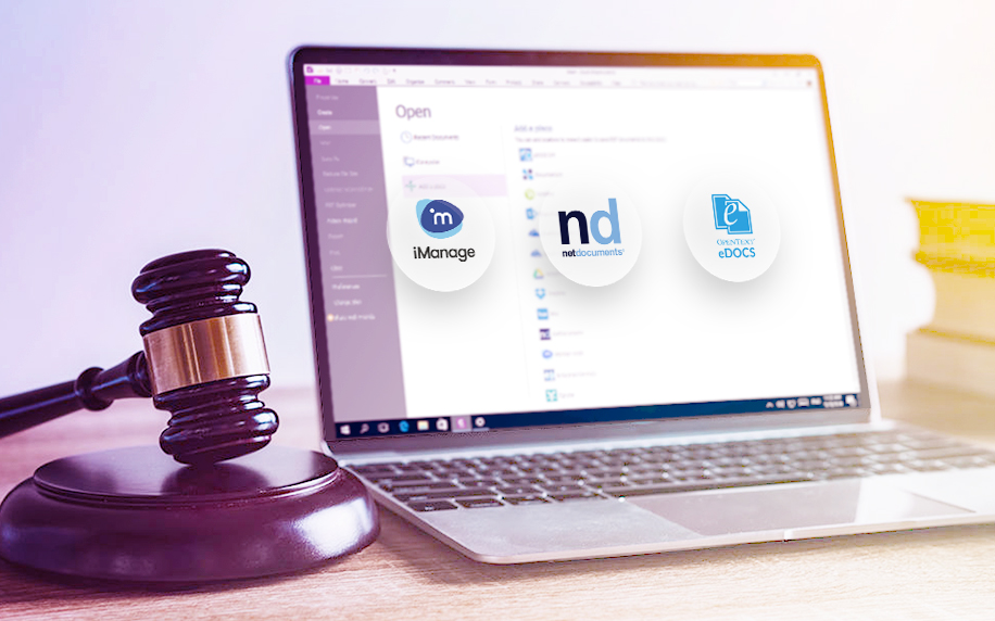 iManage, NetDocument, and eDOCS Integration
